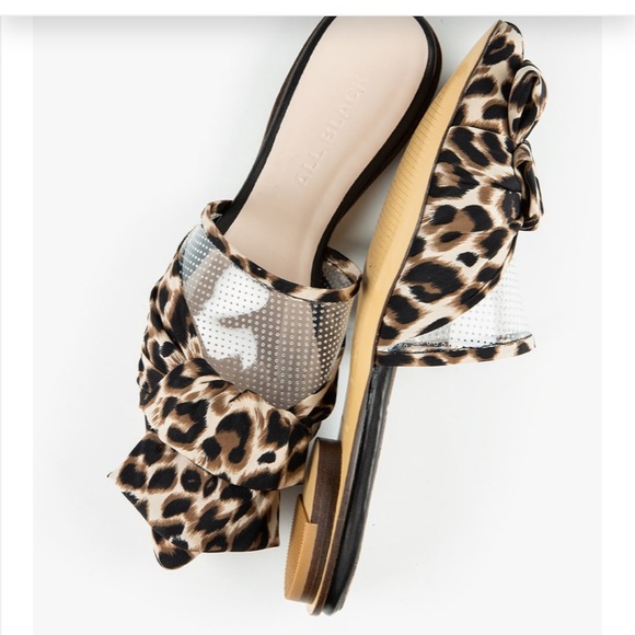 All Black Women's Jungle Bow Slide Sandal - Picture 2 of 5